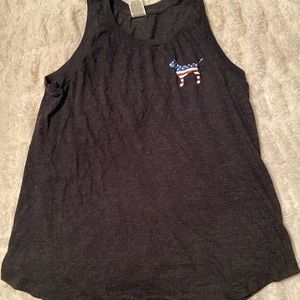 PINK Fourth of July sequin tank